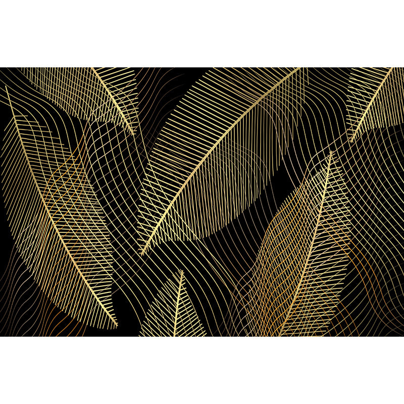 Tropical Leaves Indoor Decoration Mural for Living Room Bedroom, Made to Measure