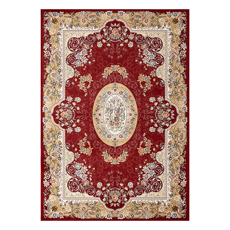 Área de Marruecos marrón Medallón Medallón Medallón Área de poliéster Alfombra RUG de mancha para decoración del hogar