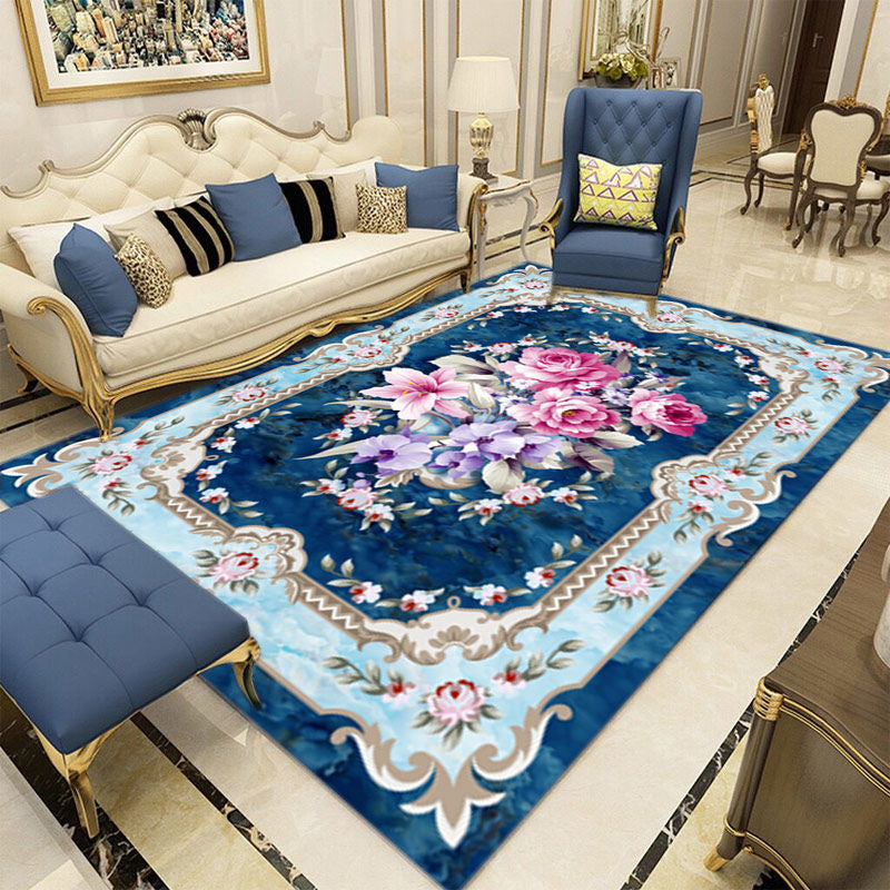 Gorgeous Area Rug Multicolor Polyester Carpet Stain Resistant Area Carpet for Living Room