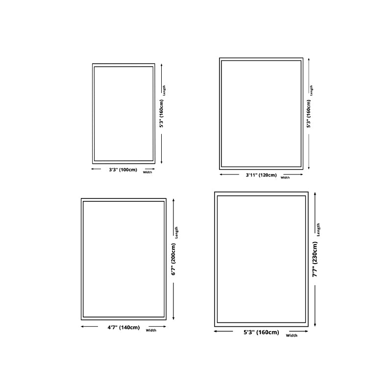 Red Red Modern Modern Polyéster Rug rayado de interiores Alfombra sin deslizamiento para sala de estar para sala de estar