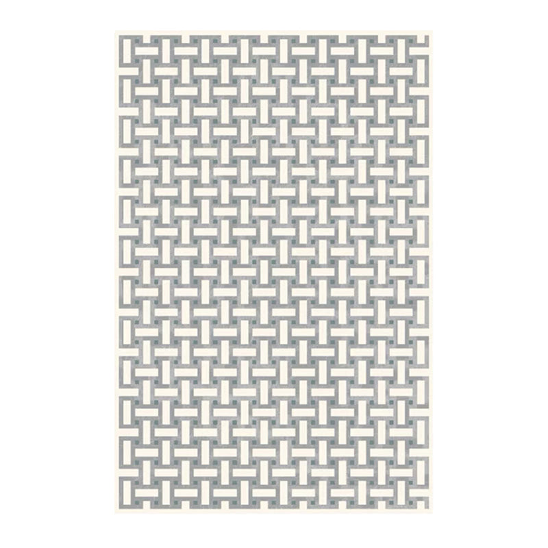 Wit Modern Tapsel Blending Bloem Tapijt Non-slip achterste tapijt voor woningdecoratie