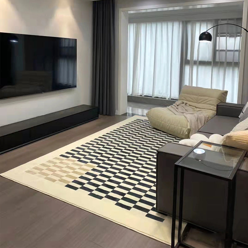 Wit Modern Tapsel Blending Bloem Tapijt Non-slip achterste tapijt voor woningdecoratie