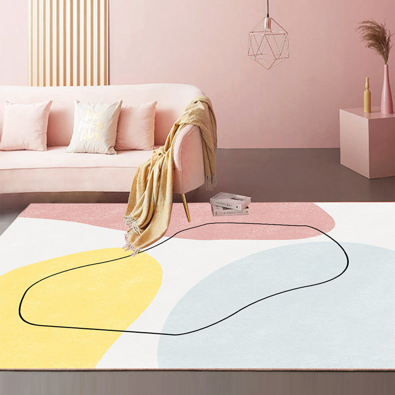 Lichtbruine kinderen tapijt polyester kleurstuk binnen tapijt vlek resistent tapijt voor woningdecoratie