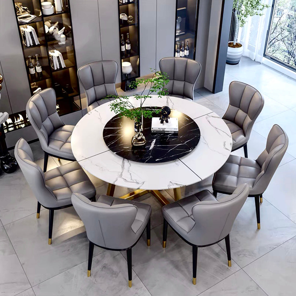 El comedor del metal del estilo atractivo preside la tela de lino tapizada sin brazos que cena la silla para el uso en el hogar