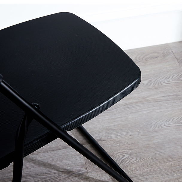 Silla lateral de metal moderna para interiores y exteriores, silla lateral de comedor plegable sin brazos