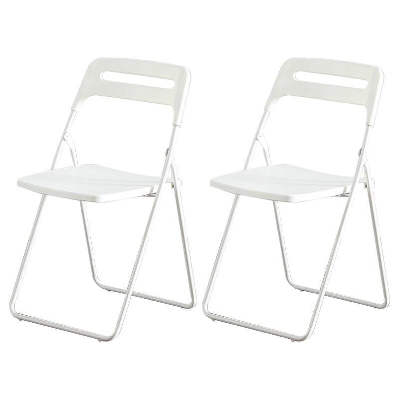 Silla lateral de metal moderna para interiores y exteriores, silla lateral de comedor plegable sin brazos