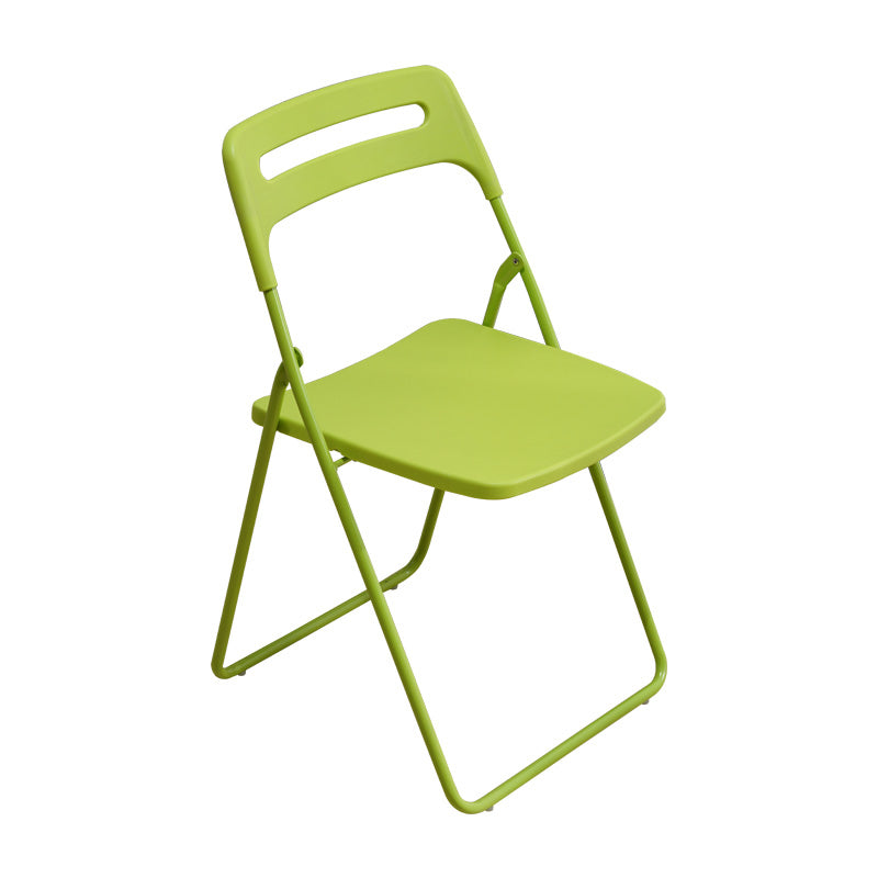 Silla lateral de metal moderna para interiores y exteriores, silla lateral de comedor plegable sin brazos