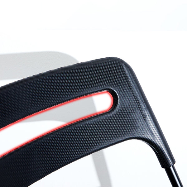 Silla lateral de metal moderna para interiores y exteriores, silla lateral de comedor plegable sin brazos