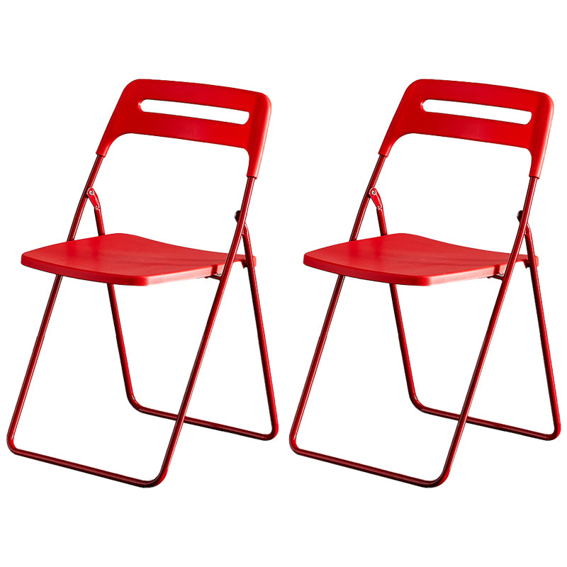 Silla lateral de metal moderna para interiores y exteriores, silla lateral de comedor plegable sin brazos