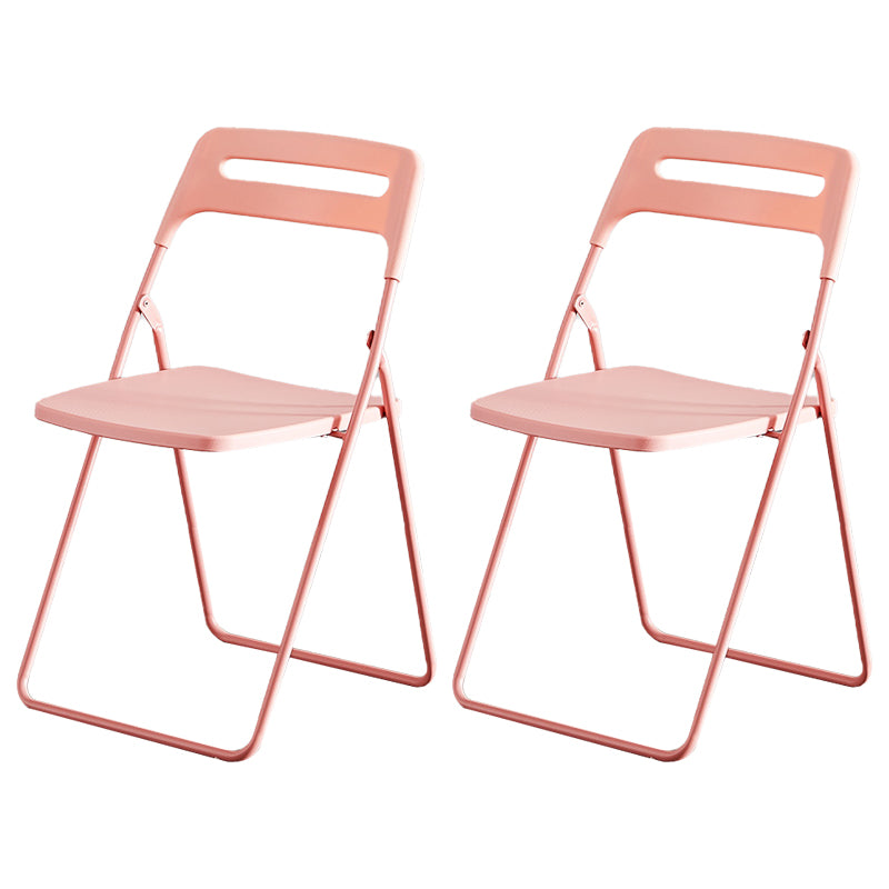 Silla lateral de metal moderna para interiores y exteriores, silla lateral de comedor plegable sin brazos