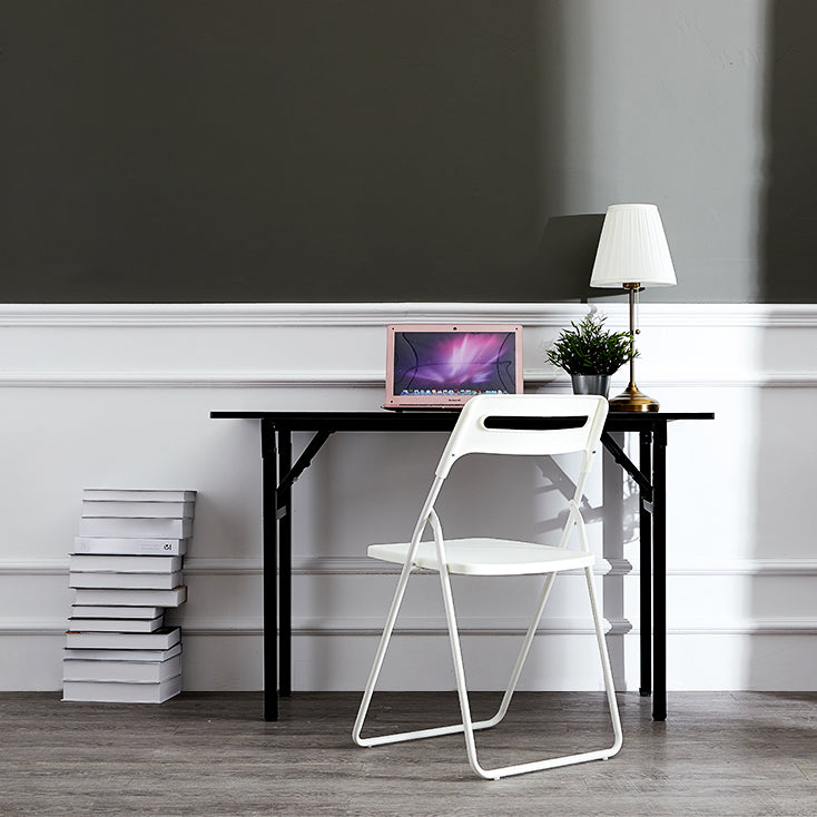 Silla lateral de metal moderna para interiores y exteriores, silla lateral de comedor plegable sin brazos