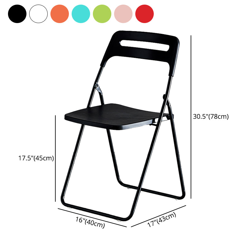 Silla lateral de metal moderna para interiores y exteriores, silla lateral de comedor plegable sin brazos