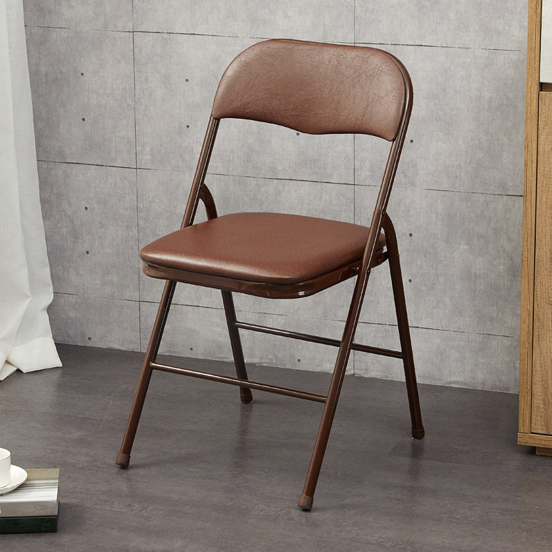 Silla moderna para interiores y exteriores, silla lateral de comedor con respaldo abierto y sin brazos de metal