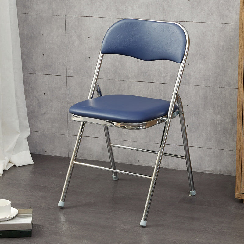 Silla moderna para interiores y exteriores, silla lateral de comedor con respaldo abierto y sin brazos de metal