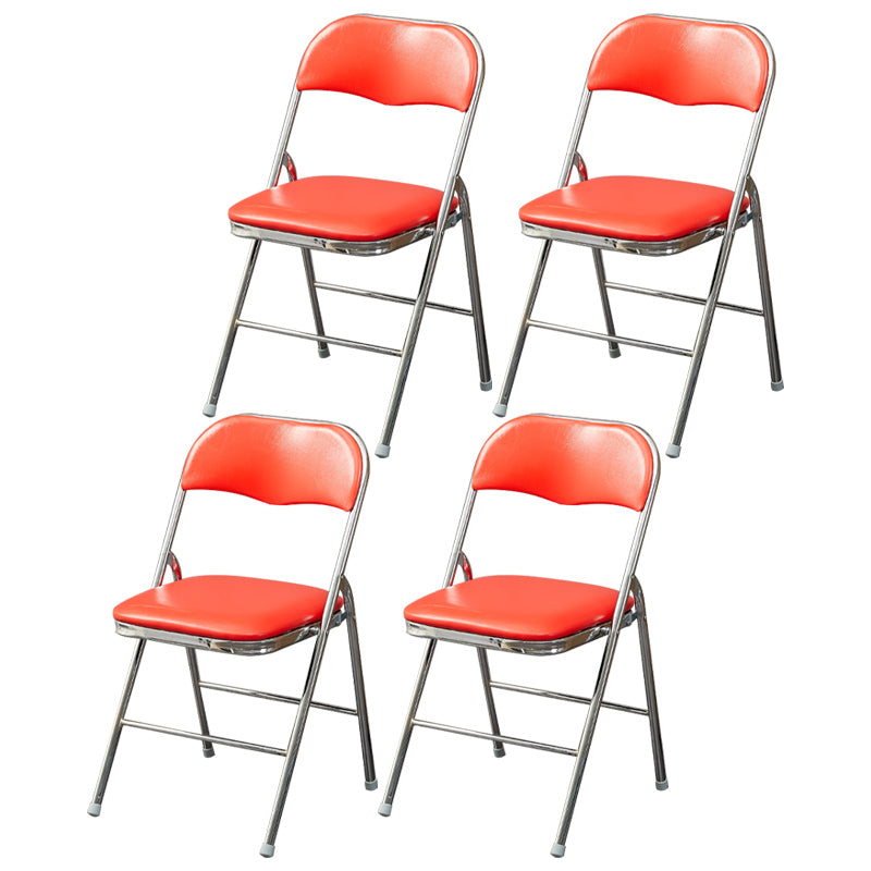Silla moderna para interiores y exteriores, silla lateral de comedor con respaldo abierto y sin brazos de metal