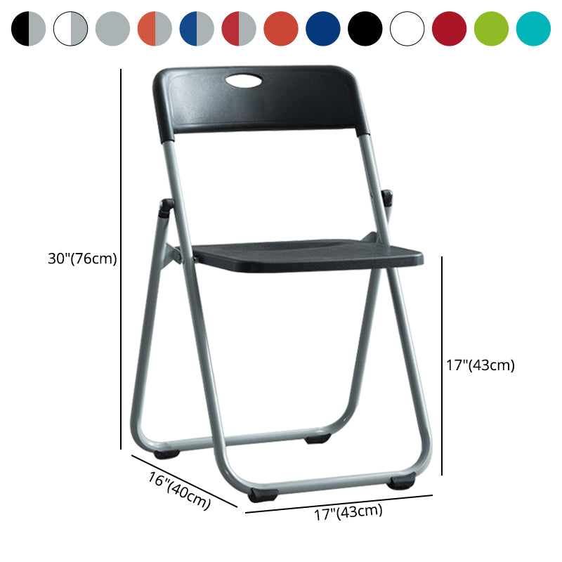 Chaise d'intérieur et d'extérieur moderne en métal, chaise d'appoint pliante à dossier ouvert et sans accoudoirs