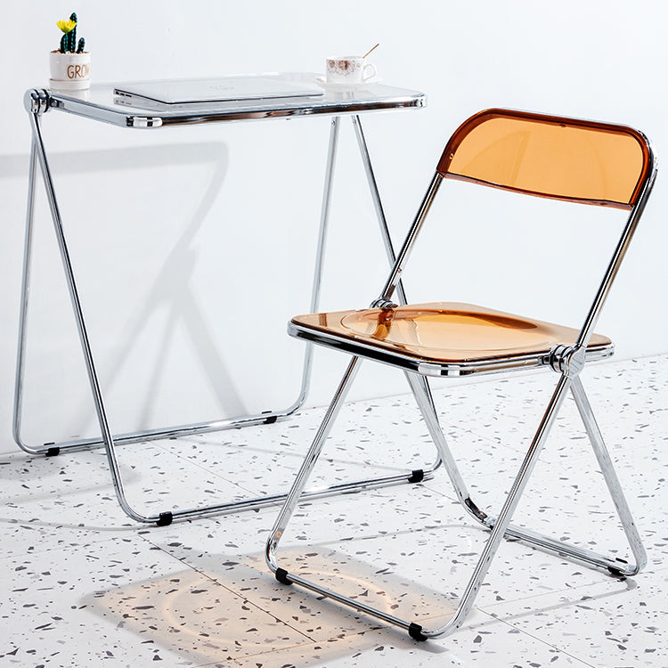 Metal contemporáneo que cena la sola silla lateral de cena de la parte posterior abierta de la silla sin brazos