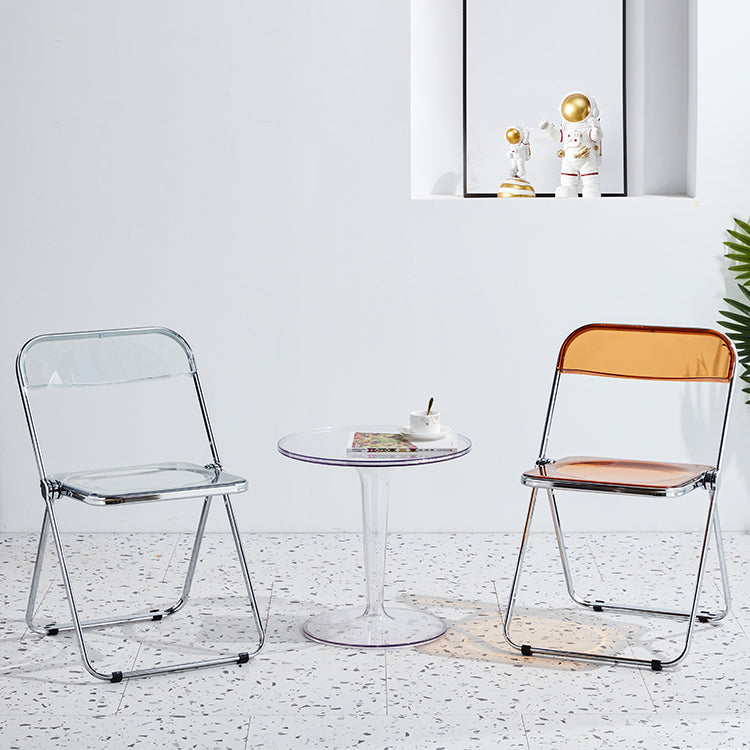 Metal contemporáneo que cena la sola silla lateral de cena de la parte posterior abierta de la silla sin brazos