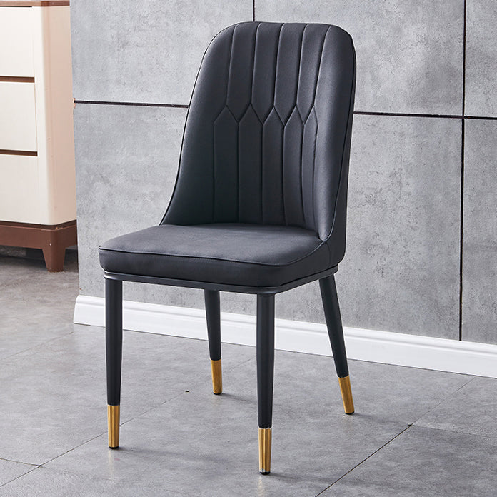 Silla sin brazos de comedor de metal Glam Parsons, silla individual para restaurante