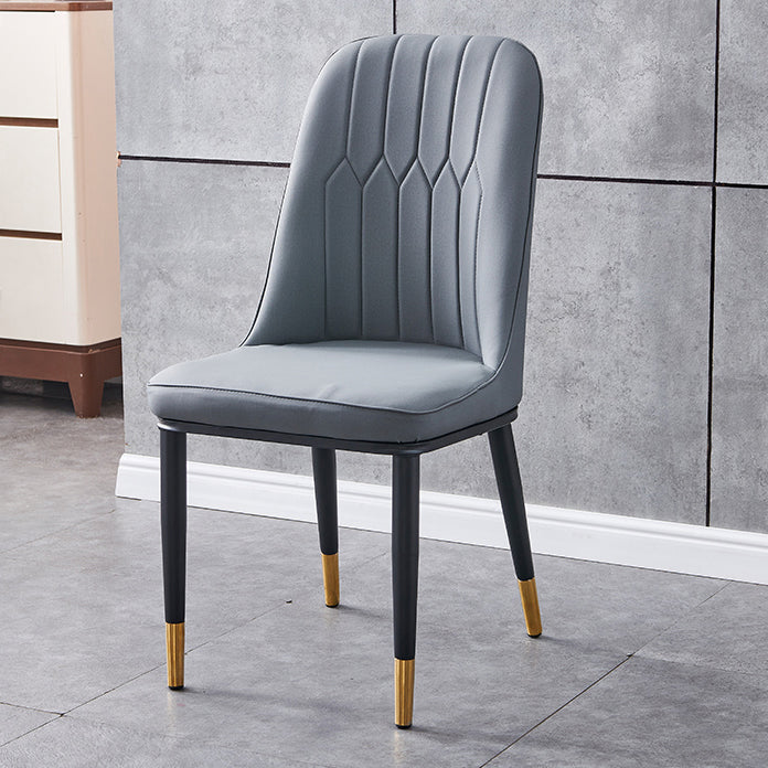 Silla sin brazos de comedor de metal Glam Parsons, silla individual para restaurante