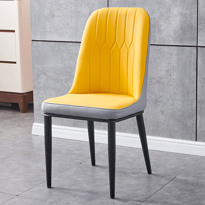Silla sin brazos de comedor de metal Glam Parsons, silla individual para restaurante
