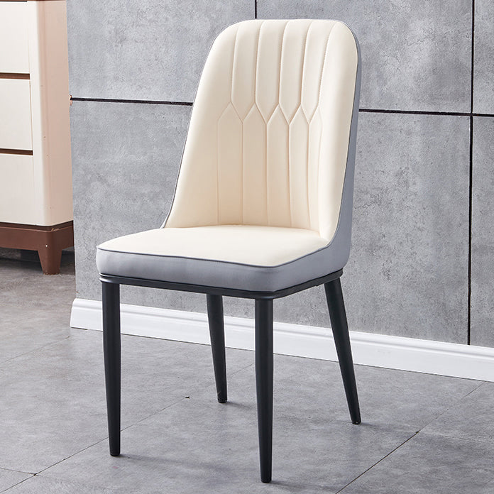 Silla sin brazos de comedor de metal Glam Parsons, silla individual para restaurante