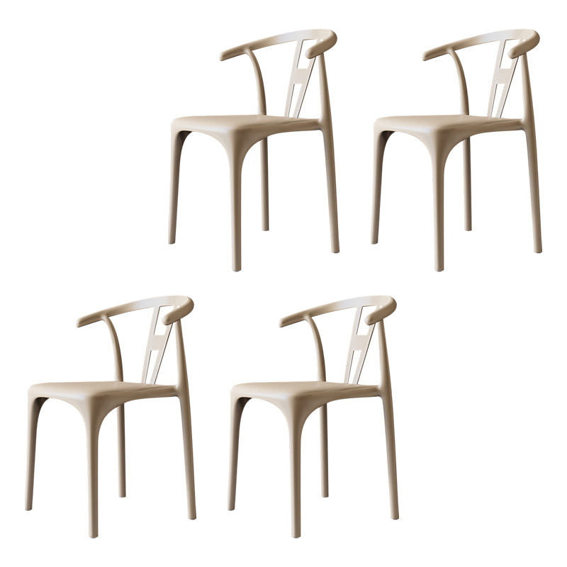 Chaises de restauration en plastique de style moderne