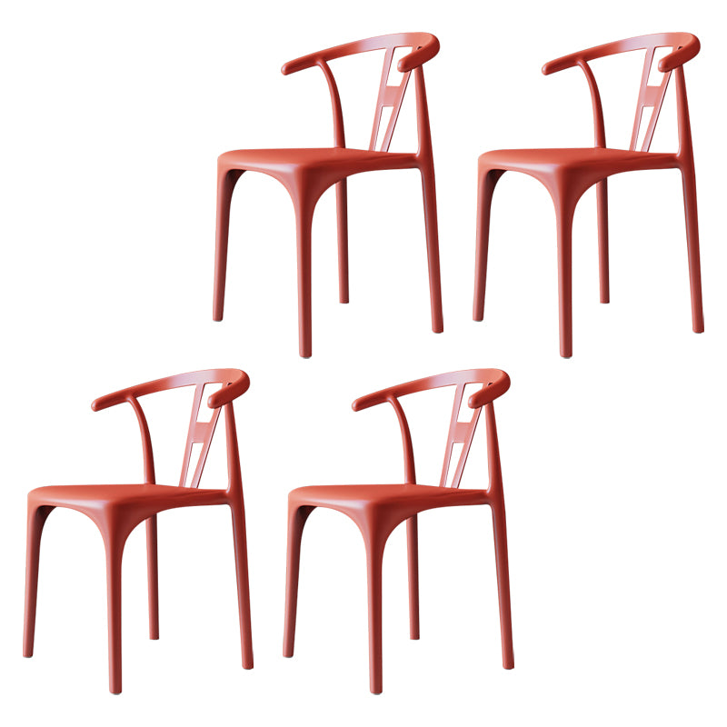 Chaises de restauration en plastique de style moderne