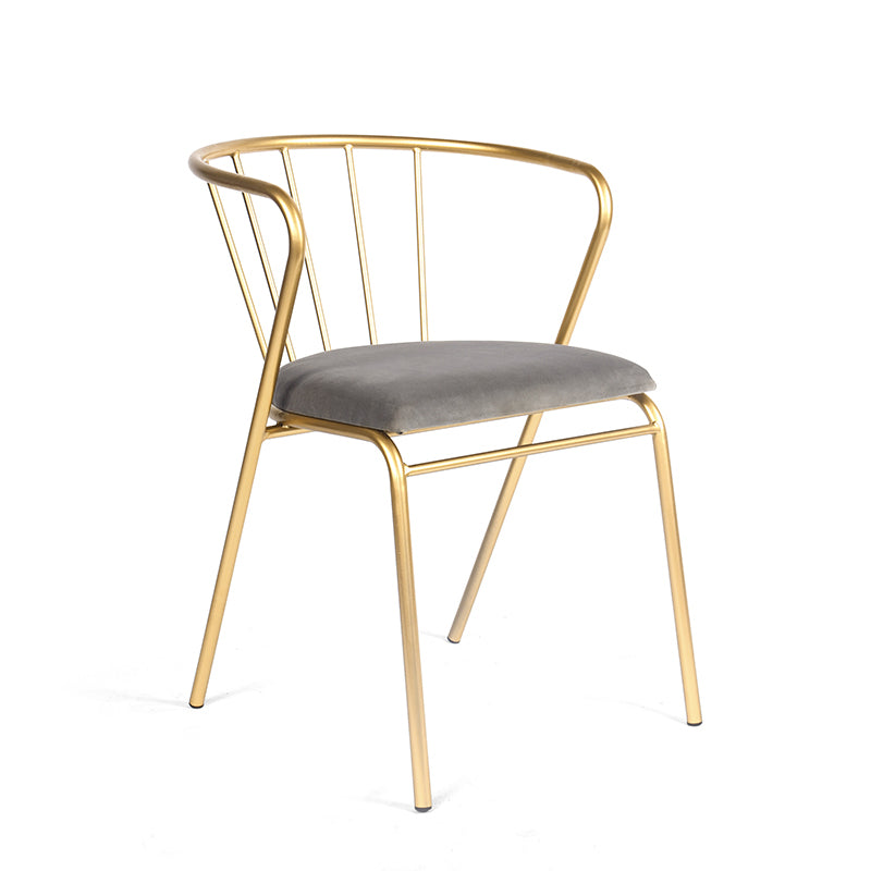 Contemporary Style Metal Dining Chairs Dining Armless Side Chairs for Kitchen