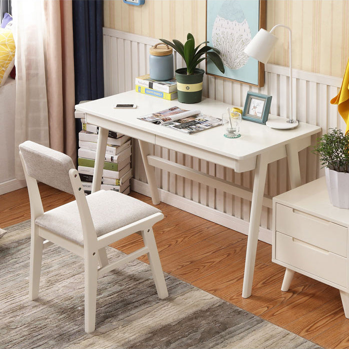 Silla de comedor sin brazos de madera, silla lateral de comedor tapizada con espalda abierta