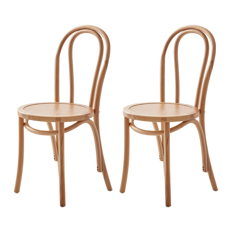 Chaise contemporaine en bois de hêtre massif, chaises de cuisine arrière Windsor