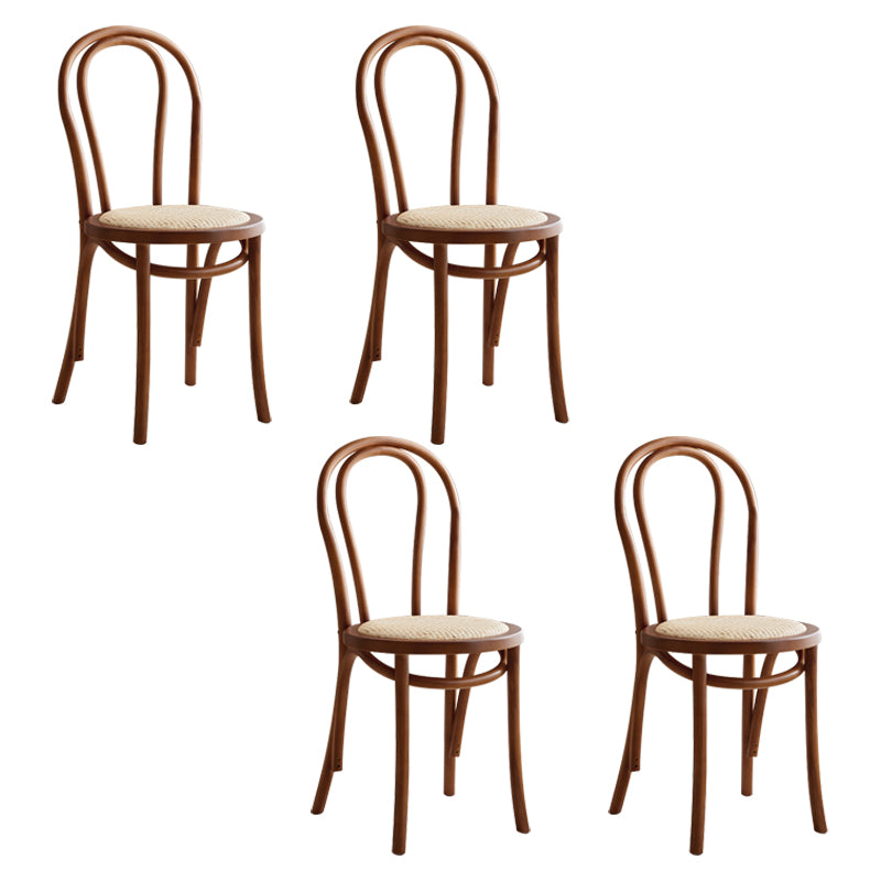 Le bois de hêtre de style moderne préside l'ensemble de chaise de cuisine à manger arrière Windsor