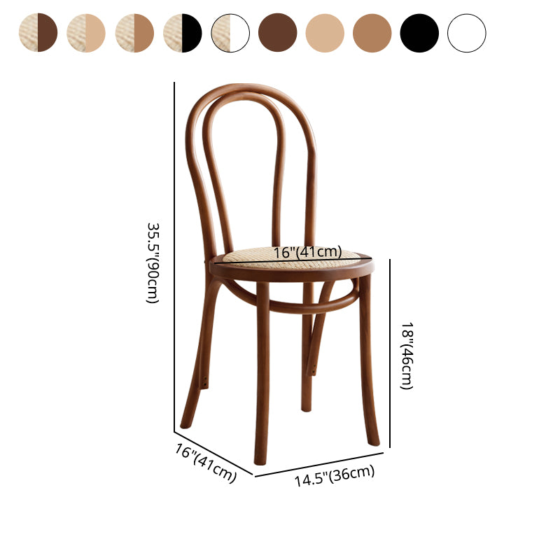 Le bois de hêtre de style moderne préside l'ensemble de chaise de cuisine à manger arrière Windsor
