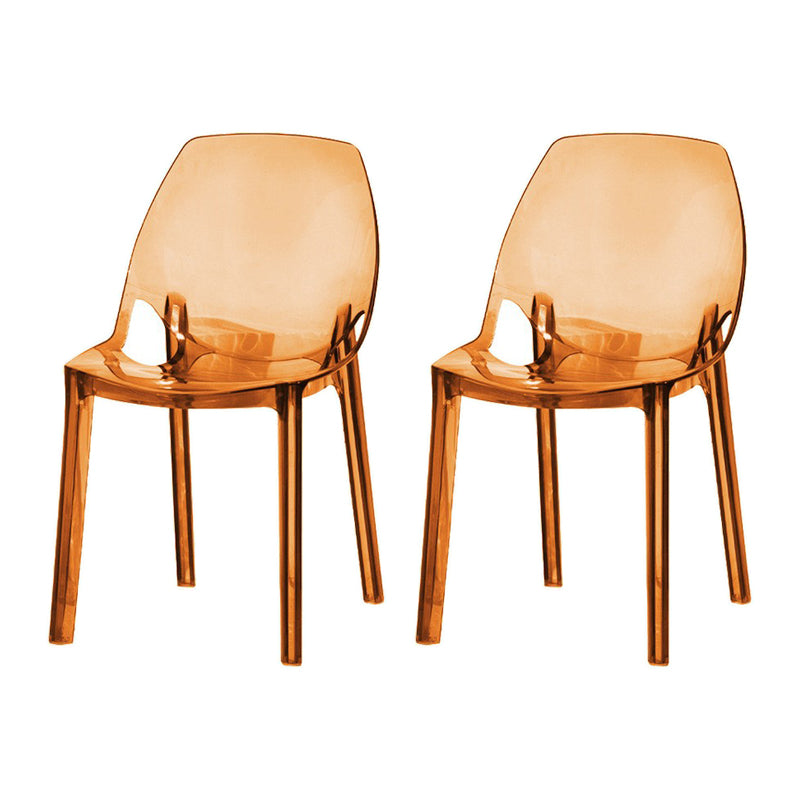 Silla de plástico de estilo escandinavo, respaldo sólido de cocina, sillas laterales de comedor