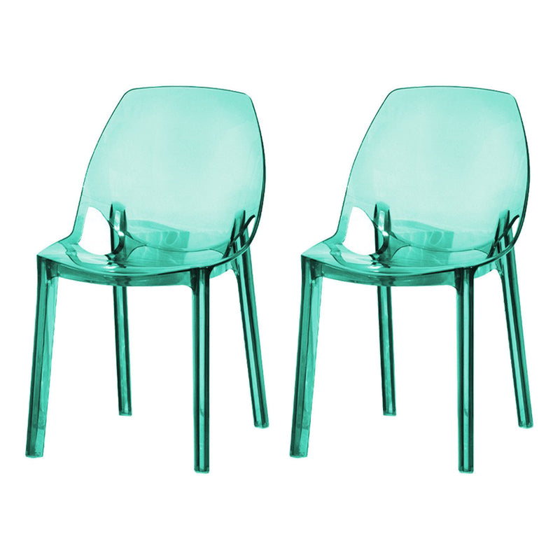 Silla de plástico de estilo escandinavo, respaldo sólido de cocina, sillas laterales de comedor