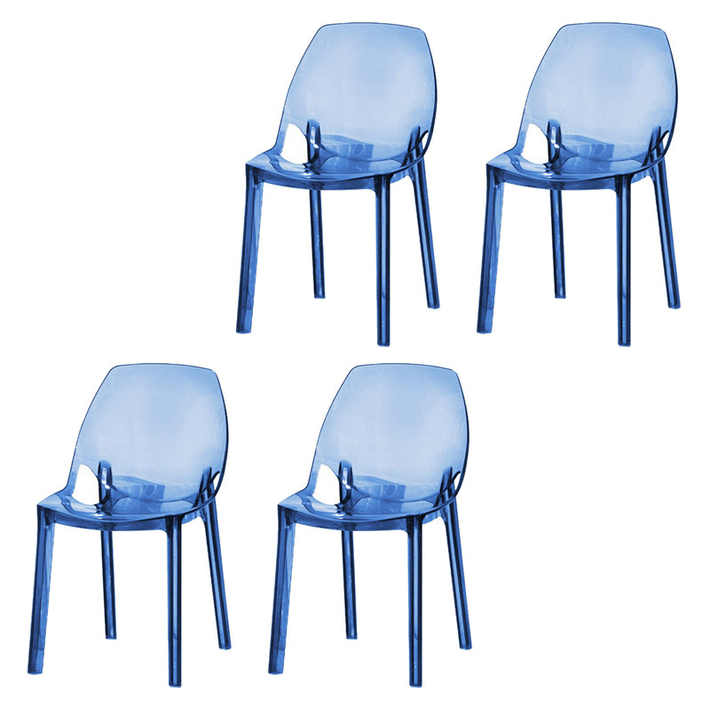Silla de plástico de estilo escandinavo, respaldo sólido de cocina, sillas laterales de comedor