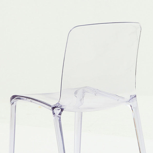 Ensemble de chaises en plastique de style scandinave, chaises de cuisine à dossier solide