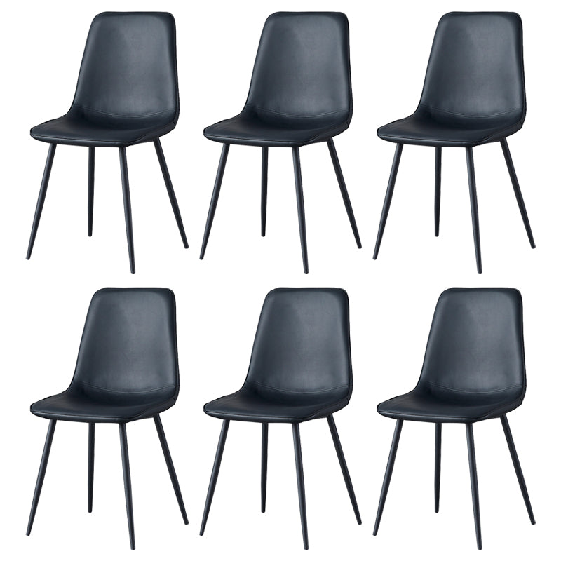 Juego de sillas de metal de estilo escandinavo, cocina, comedor, sillas laterales con respaldo sólido