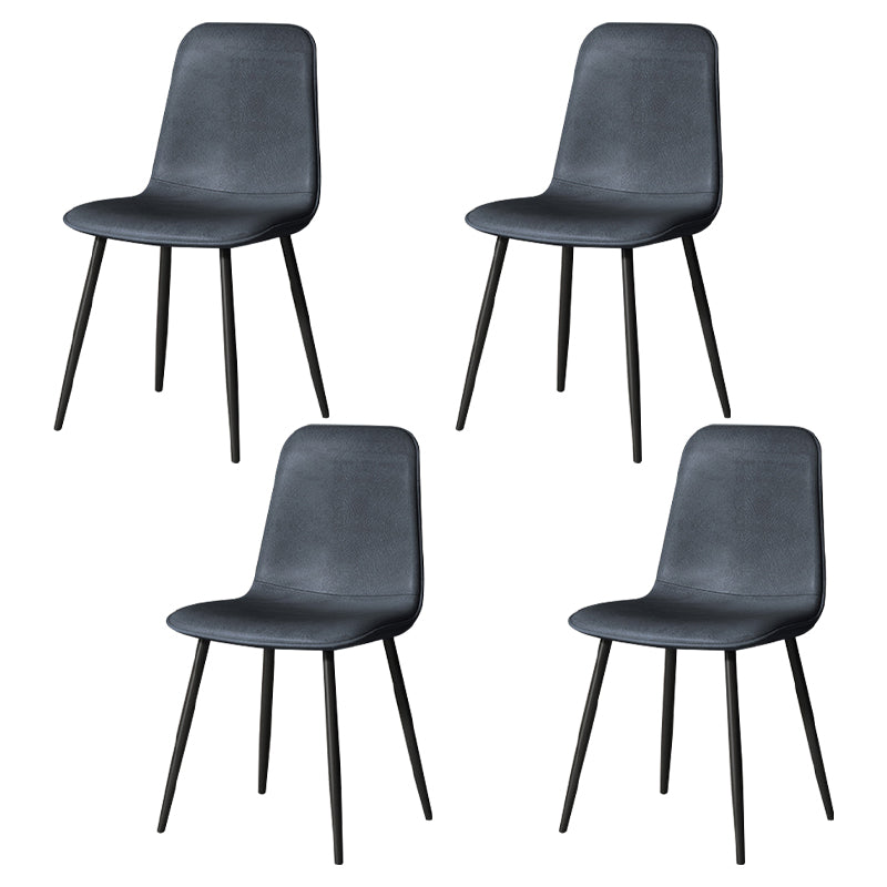 Juego de sillas de metal de estilo escandinavo, cocina, comedor, sillas laterales con respaldo sólido