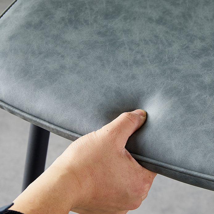Juego de sillas de metal de estilo escandinavo, cocina, comedor, sillas laterales con respaldo sólido