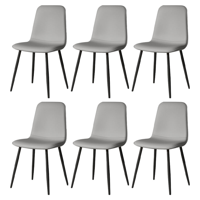 Juego de sillas de metal de estilo escandinavo, cocina, comedor, sillas laterales con respaldo sólido