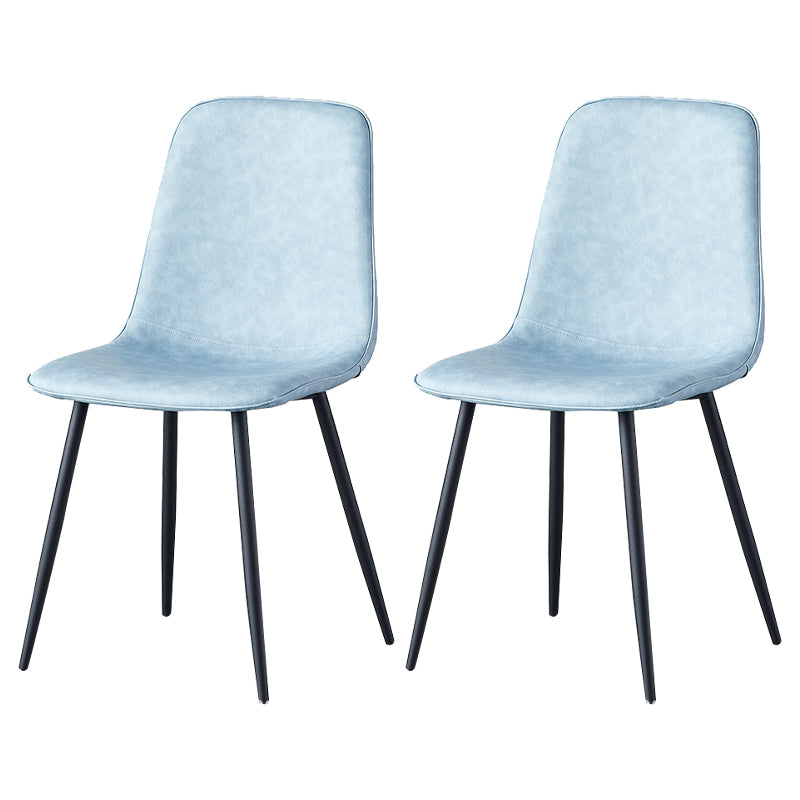 Juego de sillas de metal de estilo escandinavo, cocina, comedor, sillas laterales con respaldo sólido