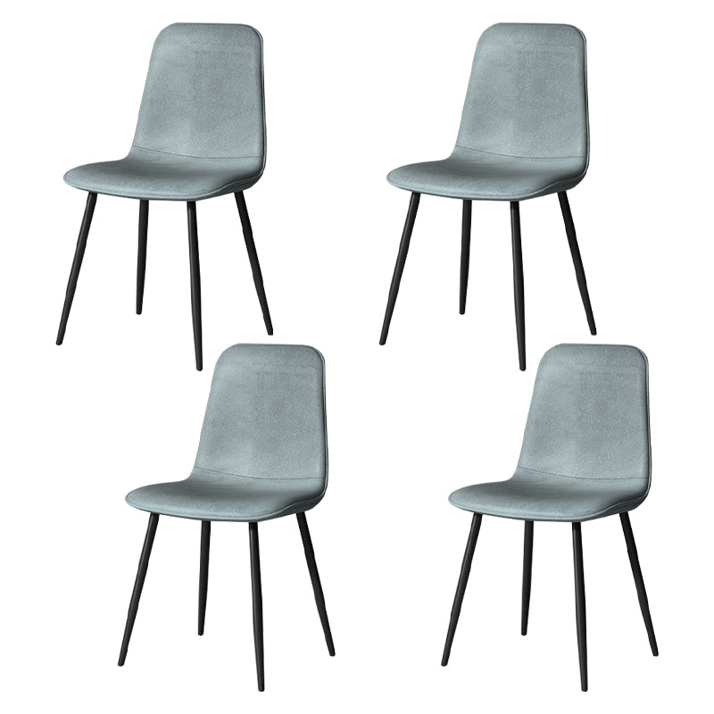 Juego de sillas de metal de estilo escandinavo, cocina, comedor, sillas laterales con respaldo sólido