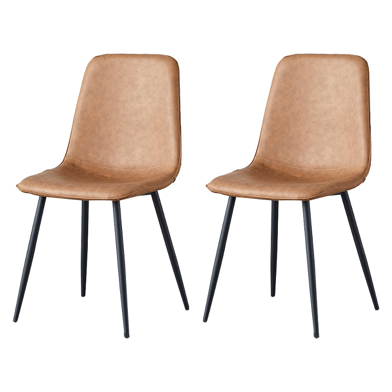 Juego de sillas de metal de estilo escandinavo, cocina, comedor, sillas laterales con respaldo sólido