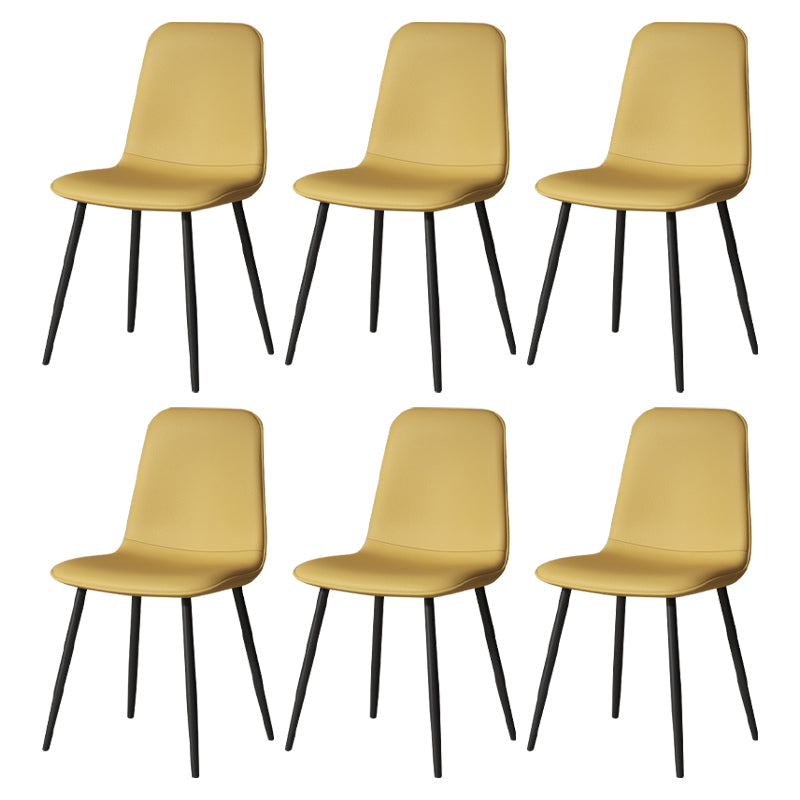 Juego de sillas de metal de estilo escandinavo, cocina, comedor, sillas laterales con respaldo sólido