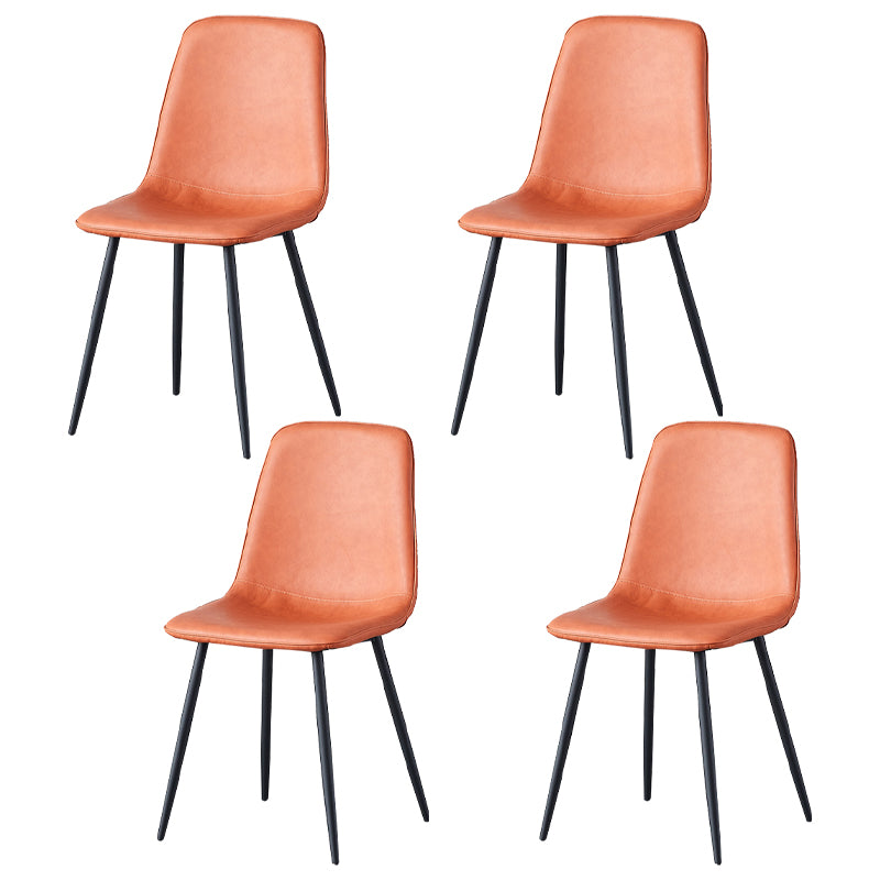 Juego de sillas de metal de estilo escandinavo, cocina, comedor, sillas laterales con respaldo sólido