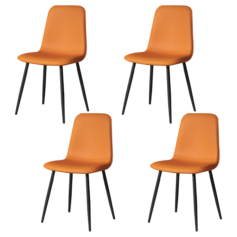 Juego de sillas de metal de estilo escandinavo, cocina, comedor, sillas laterales con respaldo sólido
