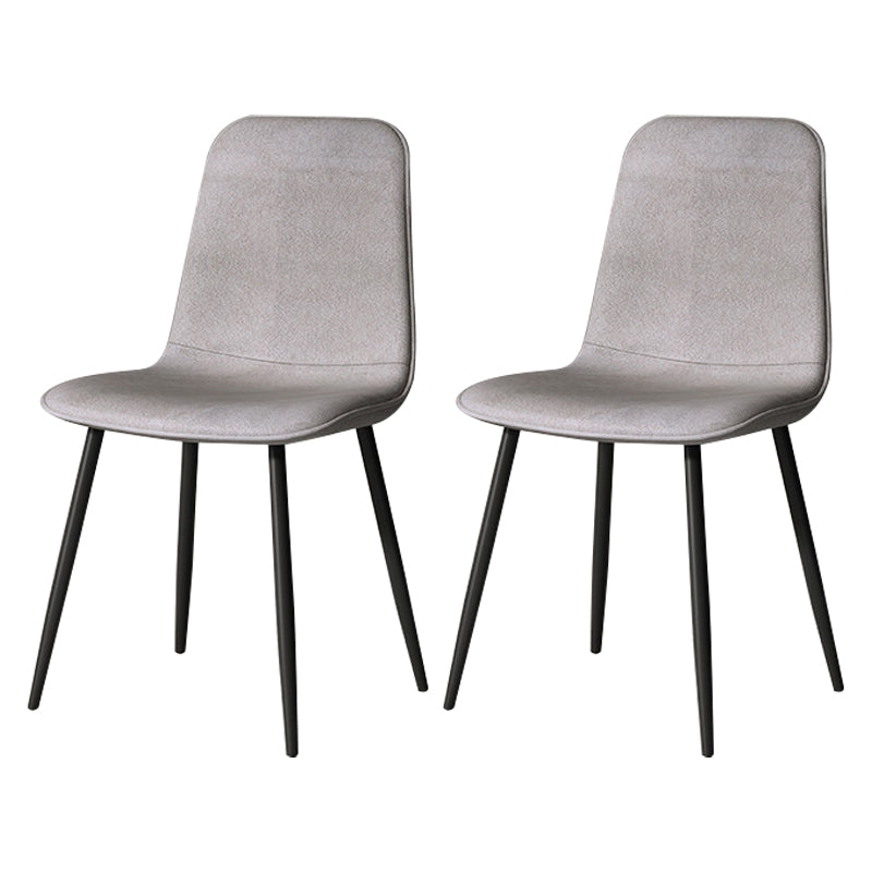 Juego de sillas de metal de estilo escandinavo, cocina, comedor, sillas laterales con respaldo sólido