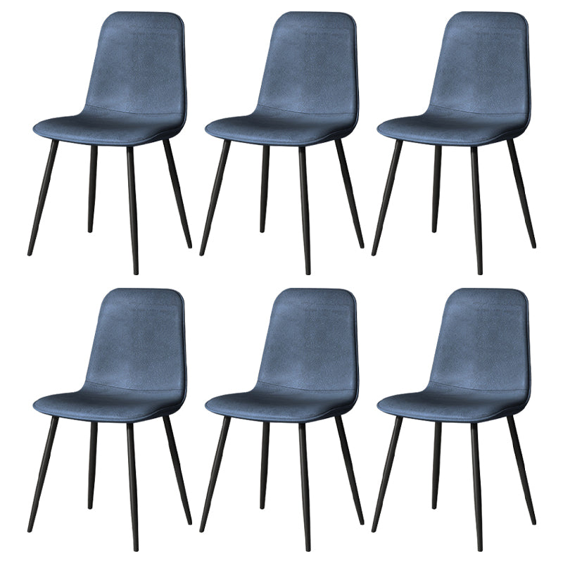 Juego de sillas de metal de estilo escandinavo, cocina, comedor, sillas laterales con respaldo sólido
