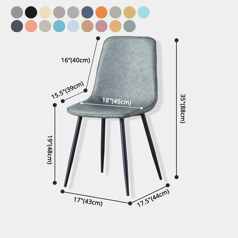Juego de sillas de metal de estilo escandinavo, cocina, comedor, sillas laterales con respaldo sólido